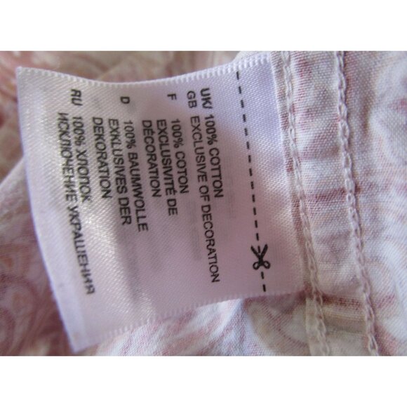 Synergy Raspberry Peach Paisley Button Up Shirt 3XL Liberty Cuffs EUC - Picture 14 of 16